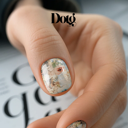Paris Day Nail Polish Wraps DIY Manicure Stickers Nail Decal Strips