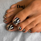 Pearl Abstract Nail Polish Wraps DIY Manicure & Pedicure Gold Vintage Nail Stickers Decal Strips