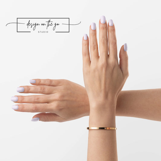 Lavender Color Nail Wrap