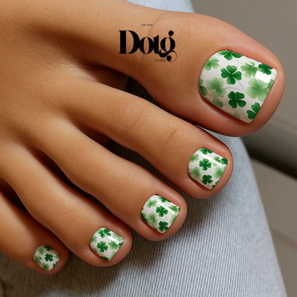 St. Patrick's Day Clover Nail Wrap DIY Manicure & Pedicure Stickers Nail Decal Strips