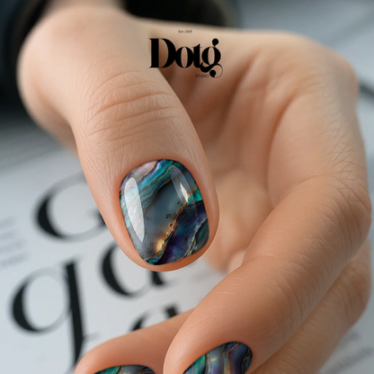 Cosmic Agate Nail Polish Wraps DIY Manicure and Pedicure Nail Stickers Decal Strips