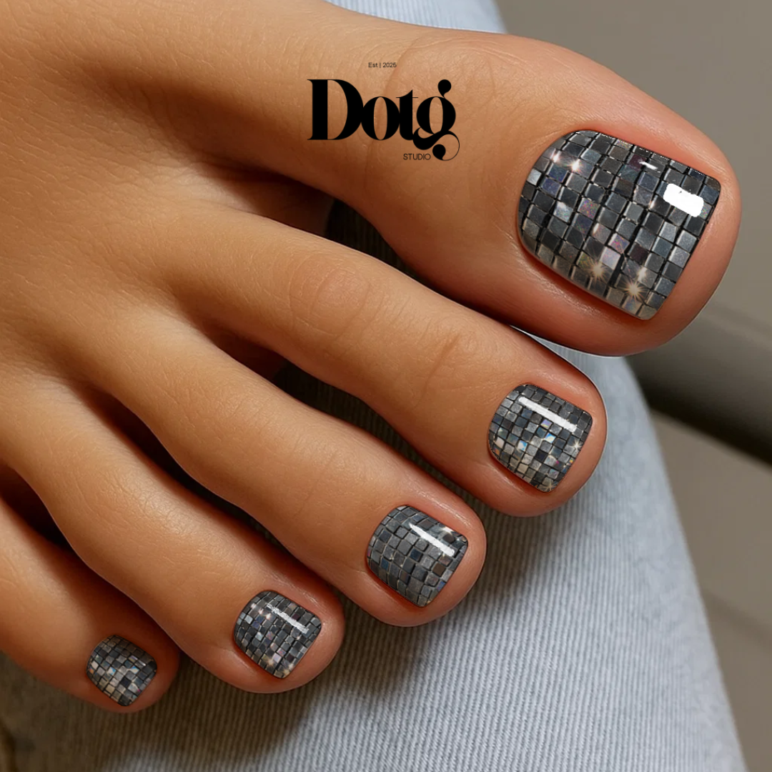 Disco Ball Nail Wraps DIY Manicure & Pedicure Stickers Decal Strips