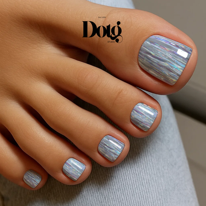 Holographic Nail Polish Wraps DIY Manicure Stickers Nail Decal Strips