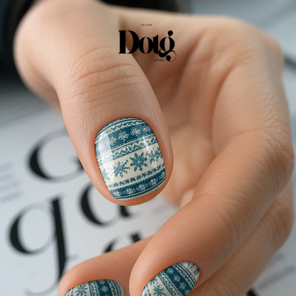 Reindeer Nail Wraps Winter DIY Christmas Sweater Nail Stickers Manicure and Pedicure Decal Strips