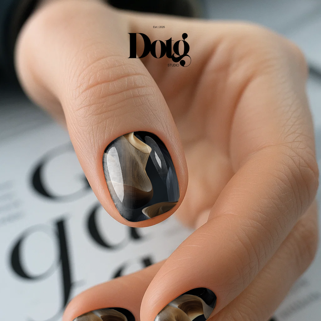 Gold Sand Nail Wraps DIY Manicure & Pedicure Nail Stickers Desert Decal Strips