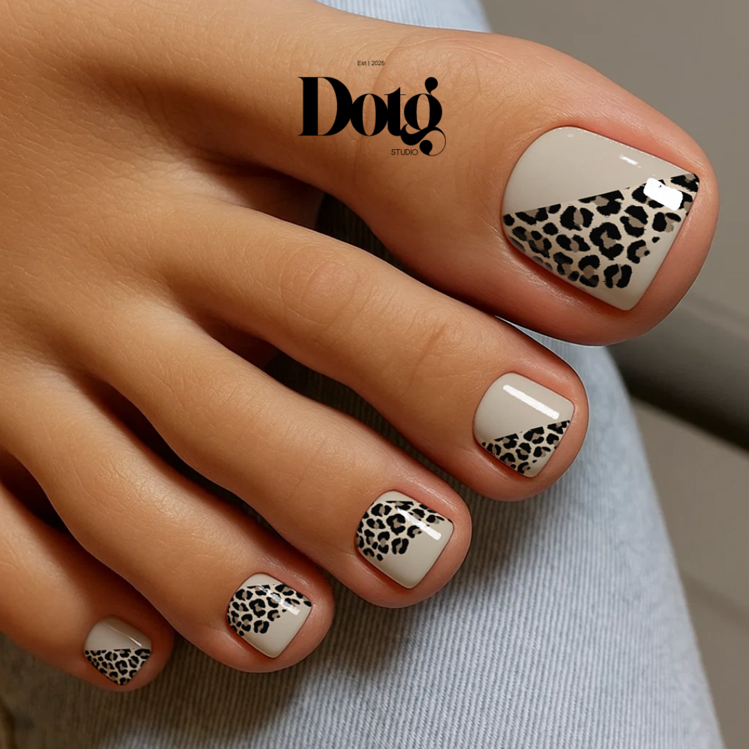 Leopard Lane Nail Polish Wraps DIY Manicure Stickers Nail Decal Strips