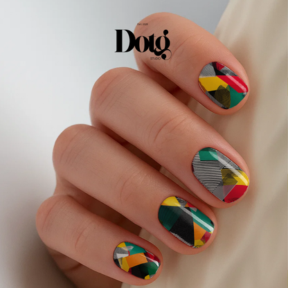 Color Blocks Nail Wraps •  Abstract Statement Nails  • Pedicure & Manicure Stickers