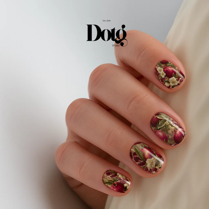 Pomegranate DeLuxe Nail Polish Wraps DIY Manicure & Pedicure Stickers Nail Decal Strips