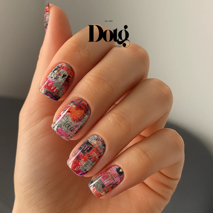 Love Collage Nail Polish Wraps DIY Manicure & Pedicure Stickers Nail Decal Strips