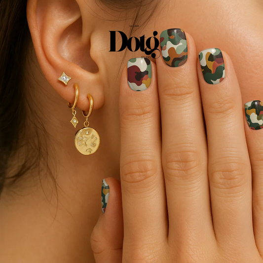 Abstract Camouflage Nail Polish Wraps DIY Manicure & Pedicure Stickers Nail Decal Strips