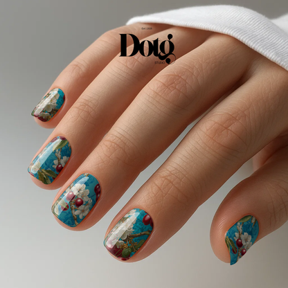 Cherry Blossom Nail Polish Wraps DIY Manicure & Pedicure Spring Stickers Nail Decal Strips
