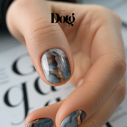 Smoked Onyx Nail Polish Wraps DIY Manicure & Pedicure Stickers Nail Decal Strips