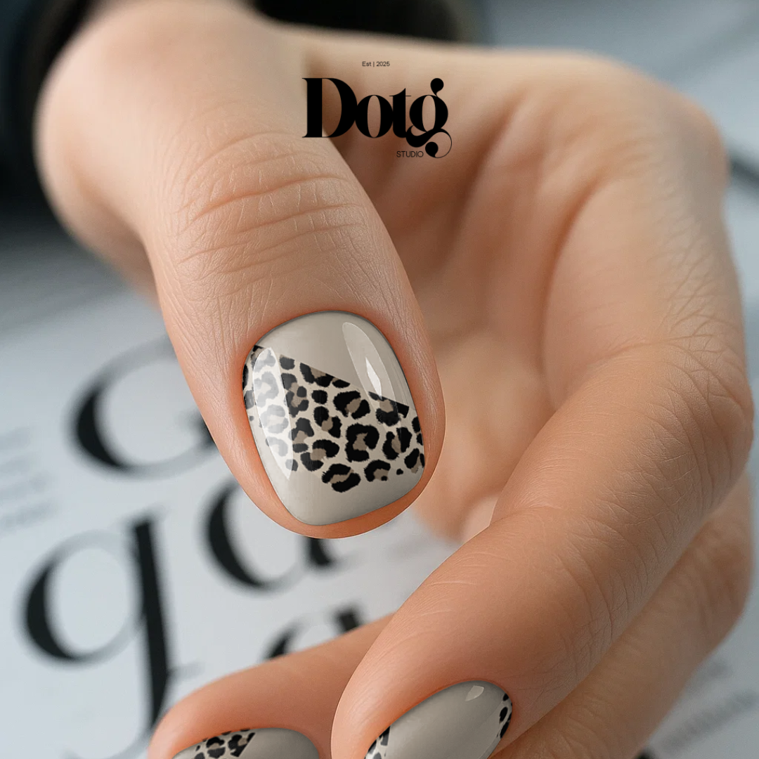 Leopard Lane Nail Polish Wraps DIY Manicure Stickers Nail Decal Strips