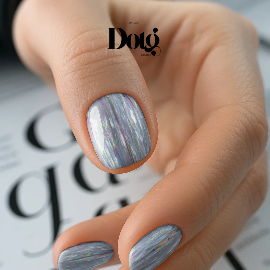 Holographic Nail Polish Wraps DIY Manicure Stickers Nail Decal Strips