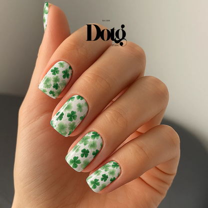 St. Patrick's Day Clover Nail Wrap DIY Manicure & Pedicure Stickers Nail Decal Strips