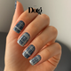 Blue Tweed Nail Wraps DIY Manicure & Pedicure Nail Stickers Decal Strips