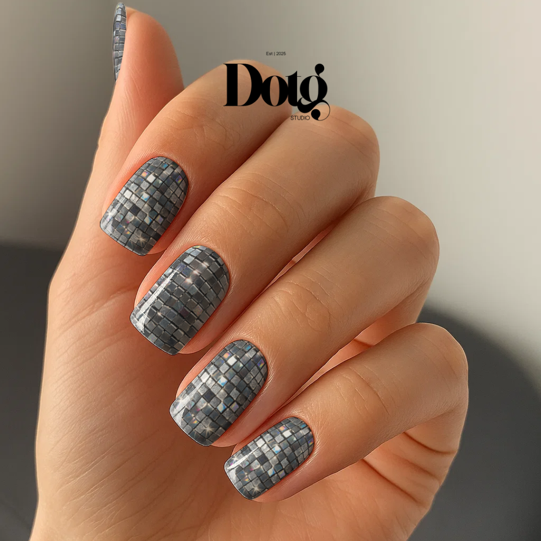 Disco Ball Nail Wraps DIY Manicure & Pedicure Stickers Decal Strips