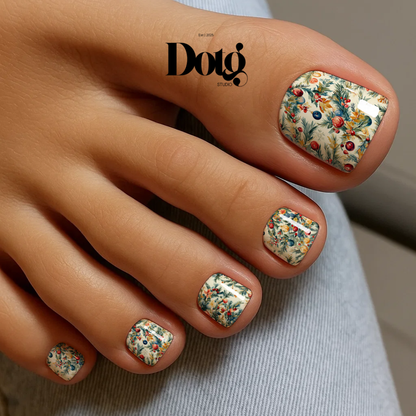 Christmas Tree Nail Polish Wraps DIY Manicure & Pedicure Stickers Nail Decal Strips