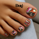Abstract Swirl Nail Polish Wraps DIY Manicure Stickers Nail Decal Strips