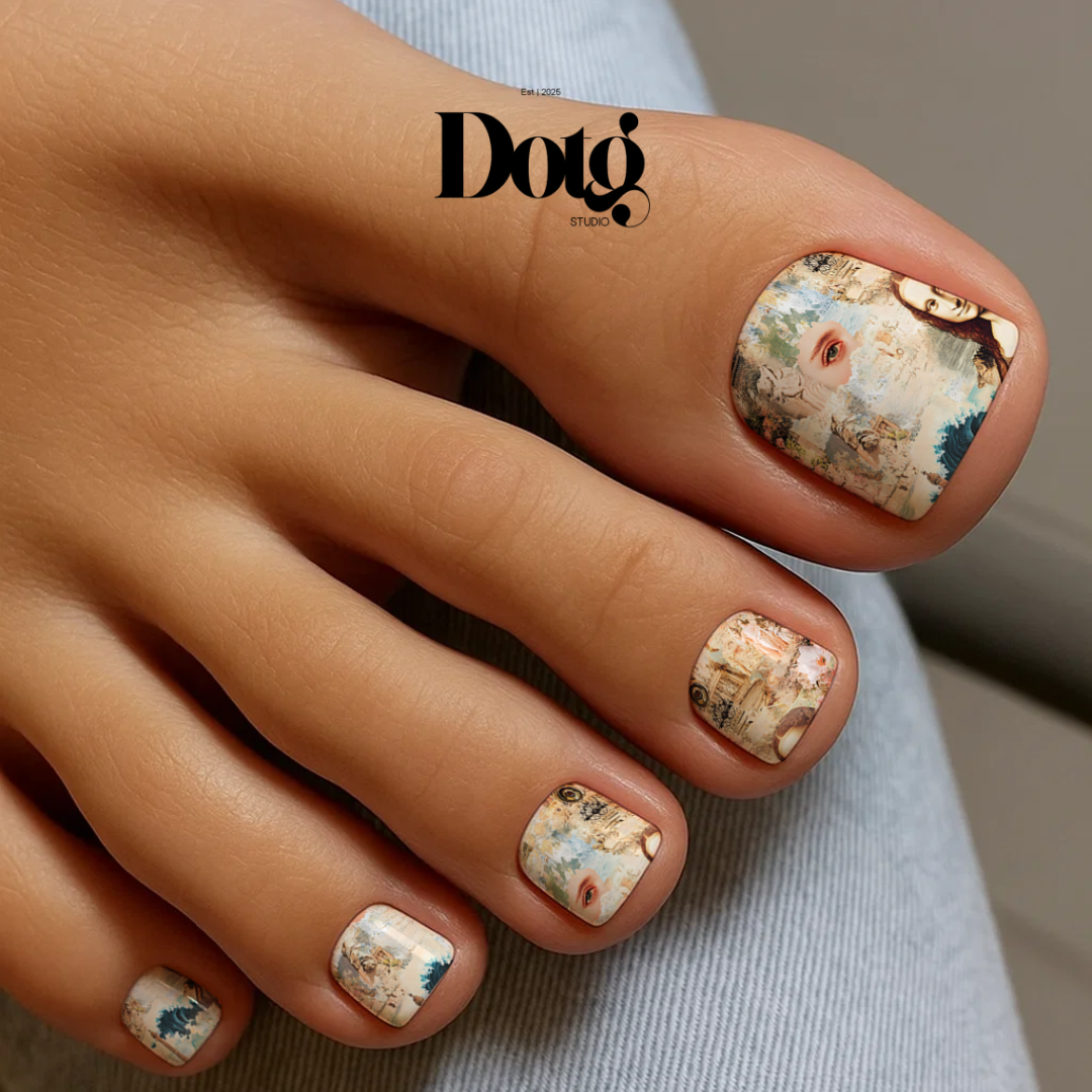 Paris Day Nail Polish Wraps DIY Manicure Stickers Nail Decal Strips