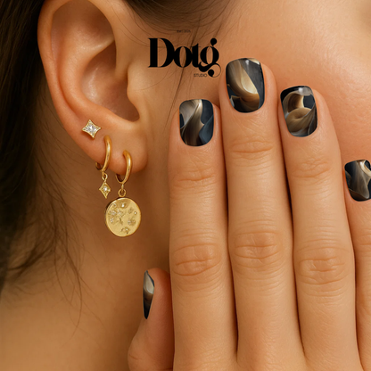 Gold Sand Nail Wraps DIY Manicure & Pedicure Nail Stickers Desert Decal Strips