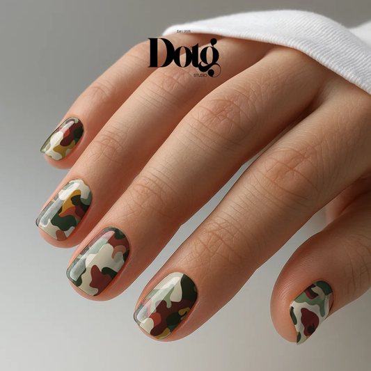 Abstract Camouflage Nail Polish Wraps DIY Manicure & Pedicure Stickers Nail Decal Strips