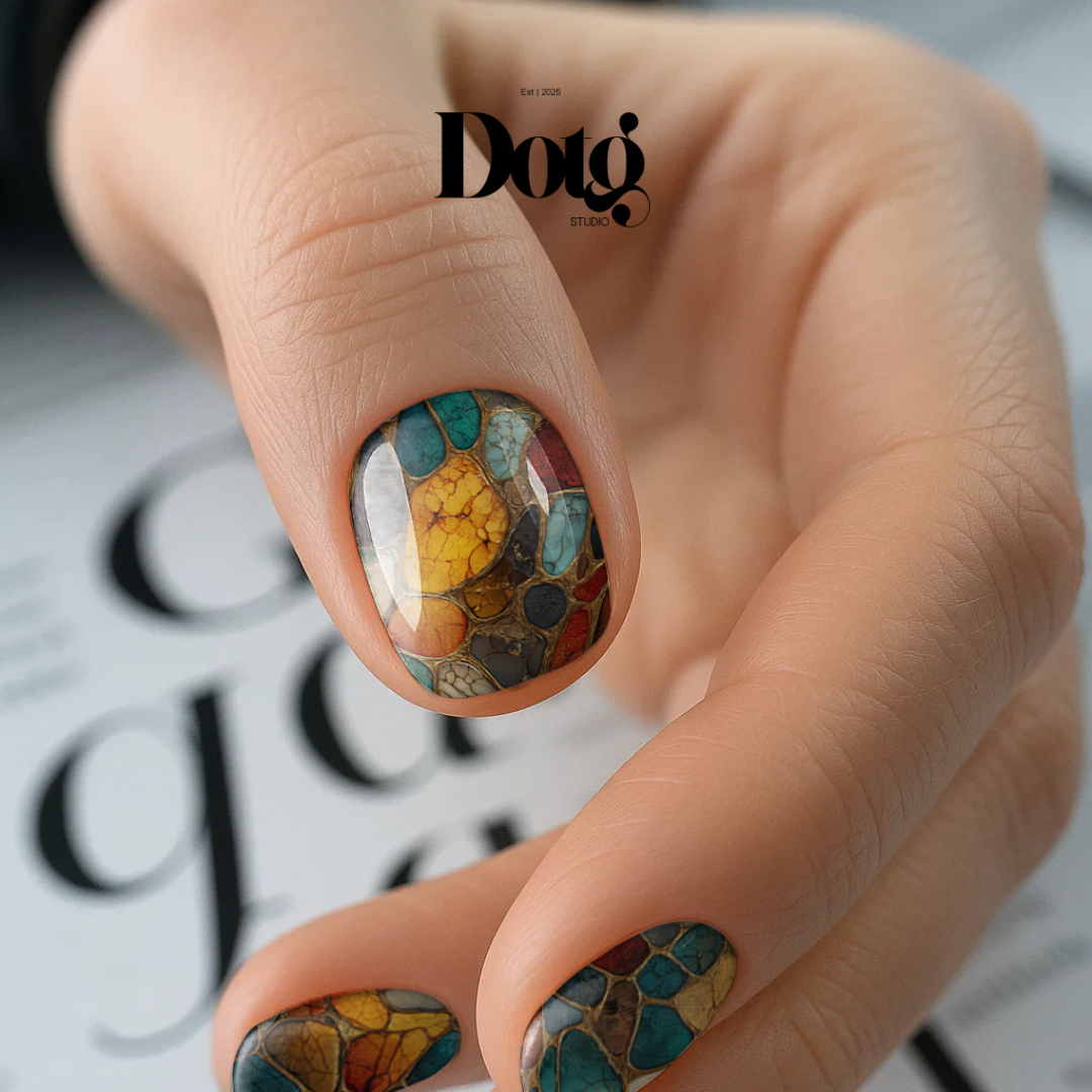 Mosaic Nail Polish Wraps DIY Manicure & Pedicure Stickers Nail Decal Strips
