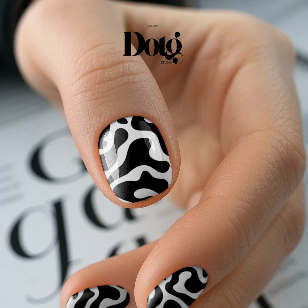 Modern Graphic Nail Polish Wraps DIY Manicure & Pedicure Stickers Nail Decal Strips