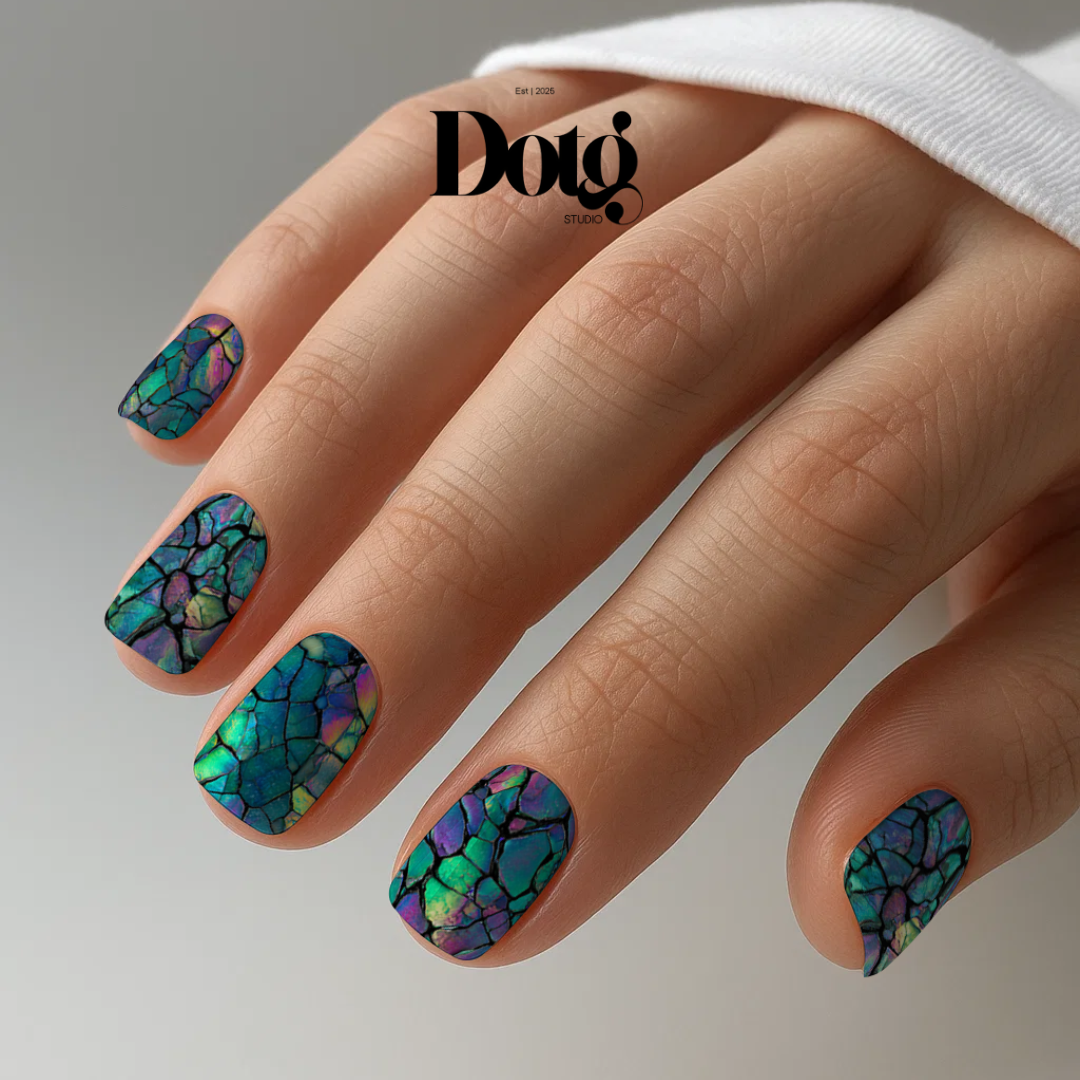 Crystal Veins Nail Polish Wraps DIY Modern Art Manicure Stickers Nail Decal Strips