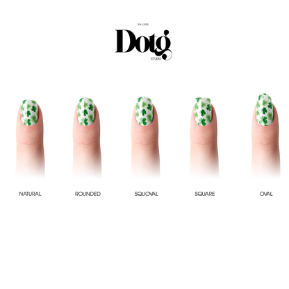 St. Patrick's Day Clover Nail Wrap DIY Manicure & Pedicure Stickers Nail Decal Strips