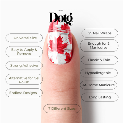 I Am Canadian Nail Wrap DIY Patriotic Manicure & Pedicure Stickers Fall Nails Decals