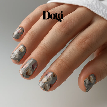 Floral Petals Nail Polish Wraps DIY Manicure & Pedicure Tulip Stickers Nail Decal Strips