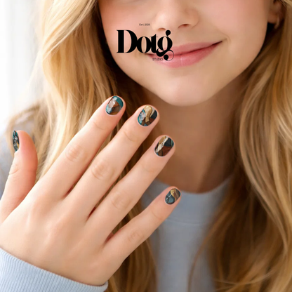 Abstract Luxe Wood Nail Polish Wraps DIY Manicure & Pedicure Stickers Nail Decal Strips