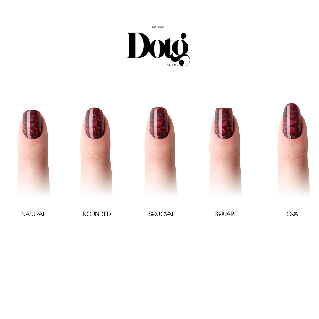 Ruby Reptile Nail Wraps DIY Manicure & Pedicure Nail Stickers Decal Strips