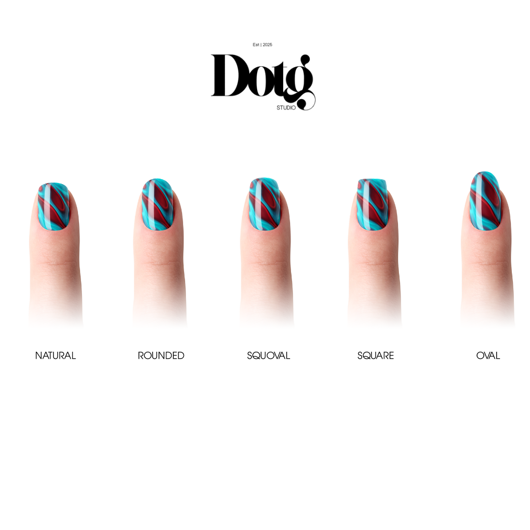Red Fluid Nail Wraps DIY Manicure & Pedicure Nail Stickers Decal Strips