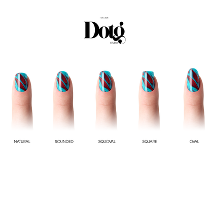 Red Fluid Nail Wraps DIY Manicure & Pedicure Nail Stickers Decal Strips