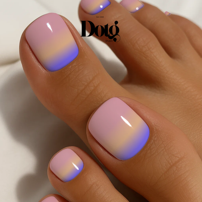 Sunset Ombré Gradient Nail Wraps DIY Manicure & Pedicure Spring Summer Nail Stickers Minimalist Design