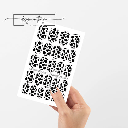 Heart Shape Nail Wraps