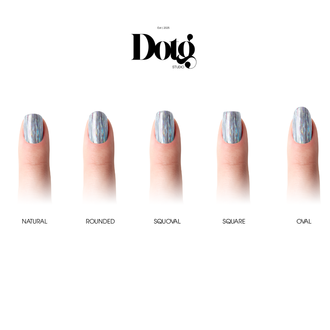 Holographic Nail Polish Wraps DIY Manicure Stickers Nail Decal Strips