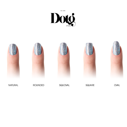 Holographic Nail Polish Wraps DIY Manicure Stickers Nail Decal Strips