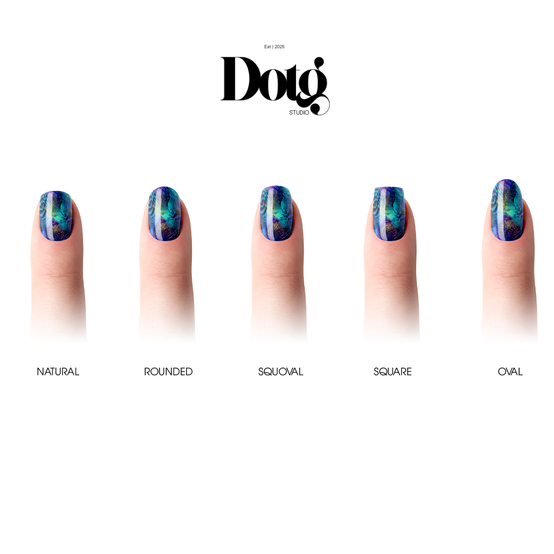 Electric Space Nail Wraps Abstract Manicure & Pedicure Nail Design Stickers