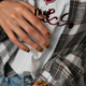Stained Gold Nail Polish Wraps DIY Manicure & Pedicure Amber Glass Stickers Nail Decal Strips