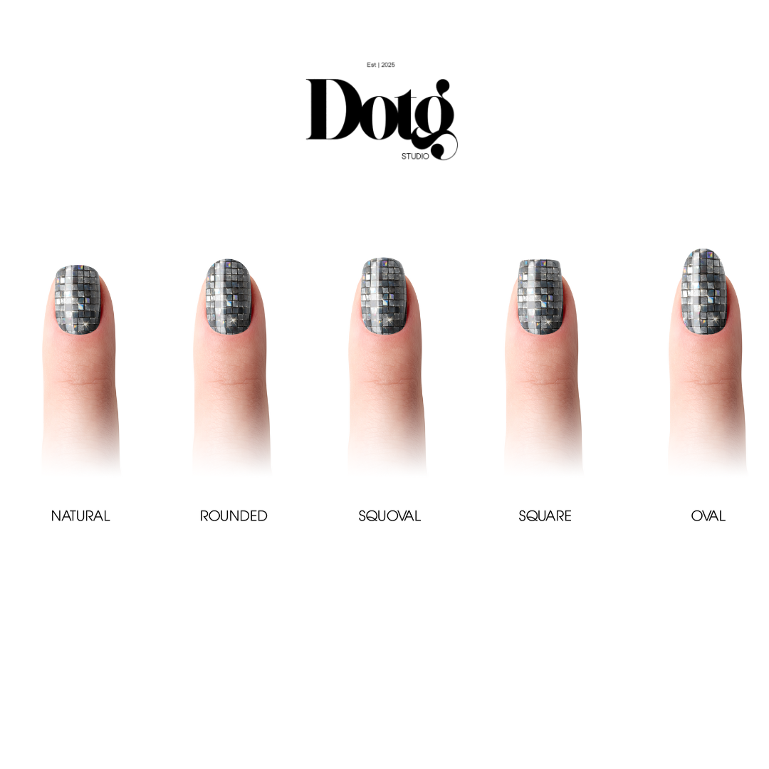 Disco Ball Nail Wraps DIY Manicure & Pedicure Stickers Decal Strips