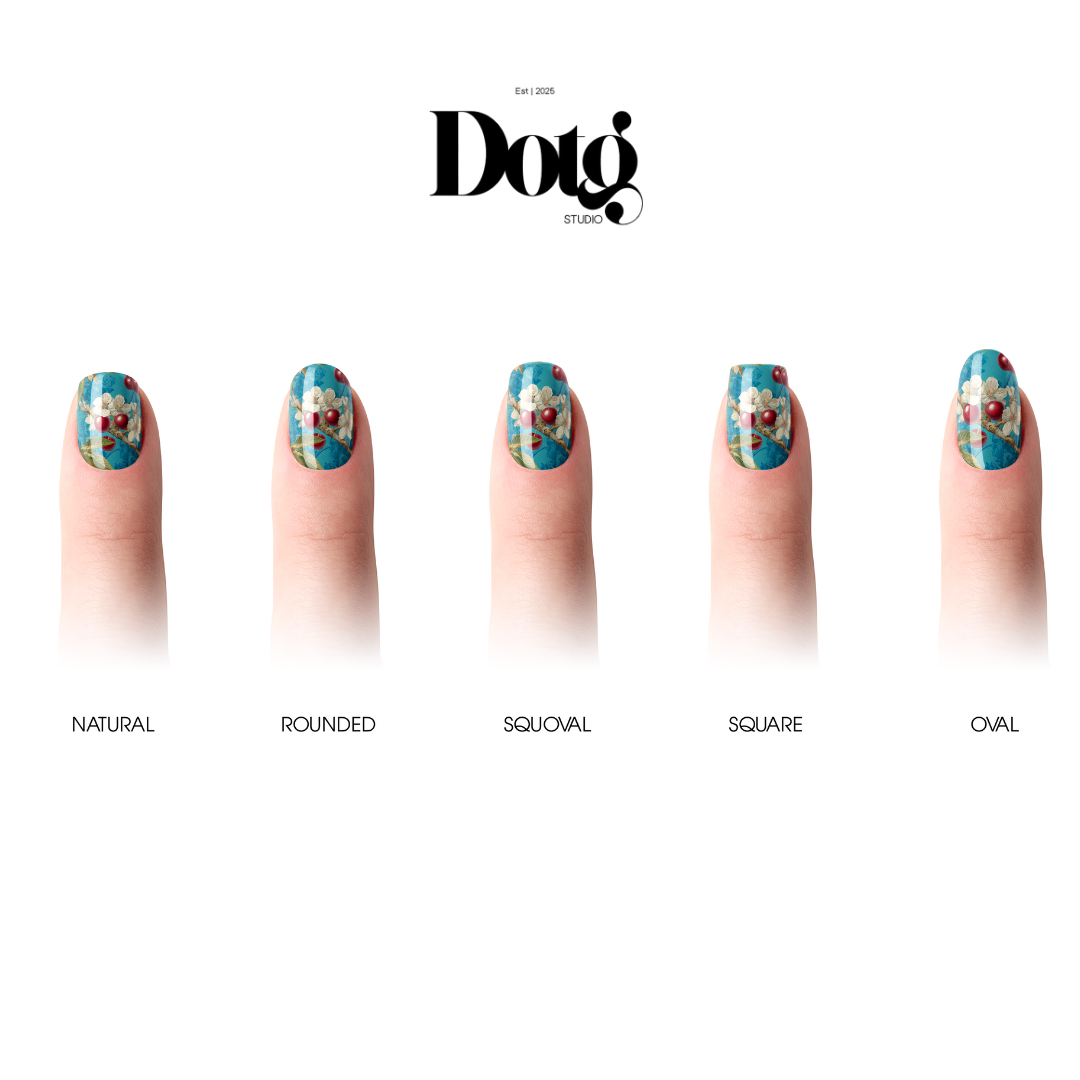 Cherry Blossom Nail Polish Wraps DIY Manicure & Pedicure Spring Stickers Nail Decal Strips
