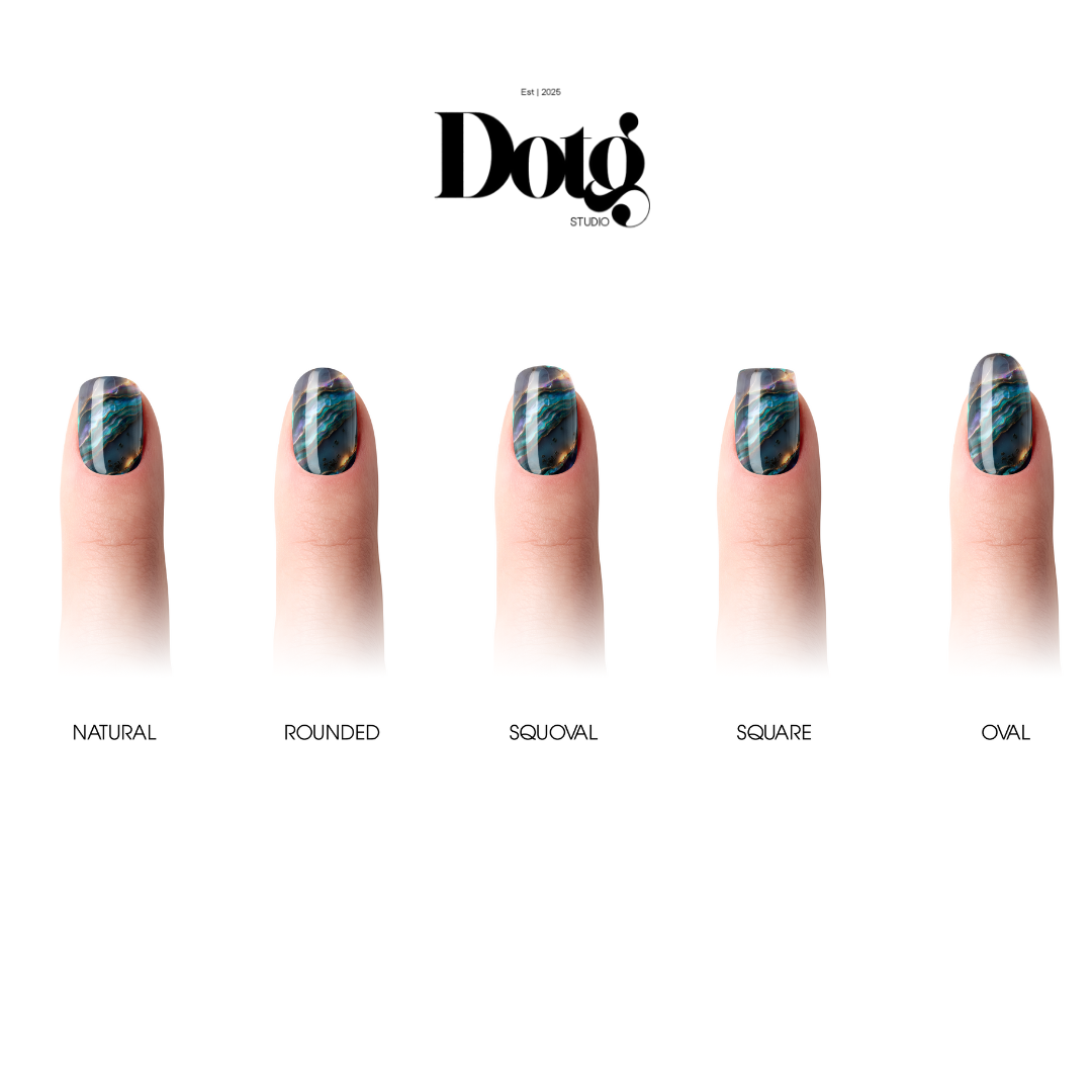 Cosmic Agate Nail Polish Wraps DIY Manicure and Pedicure Nail Stickers Decal Strips