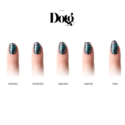 Cosmic Agate Nail Polish Wraps DIY Manicure and Pedicure Nail Stickers Decal Strips