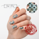 Floral Monogram Nail Wrap Manicure & Pedicure Fashionable Nail Stickers