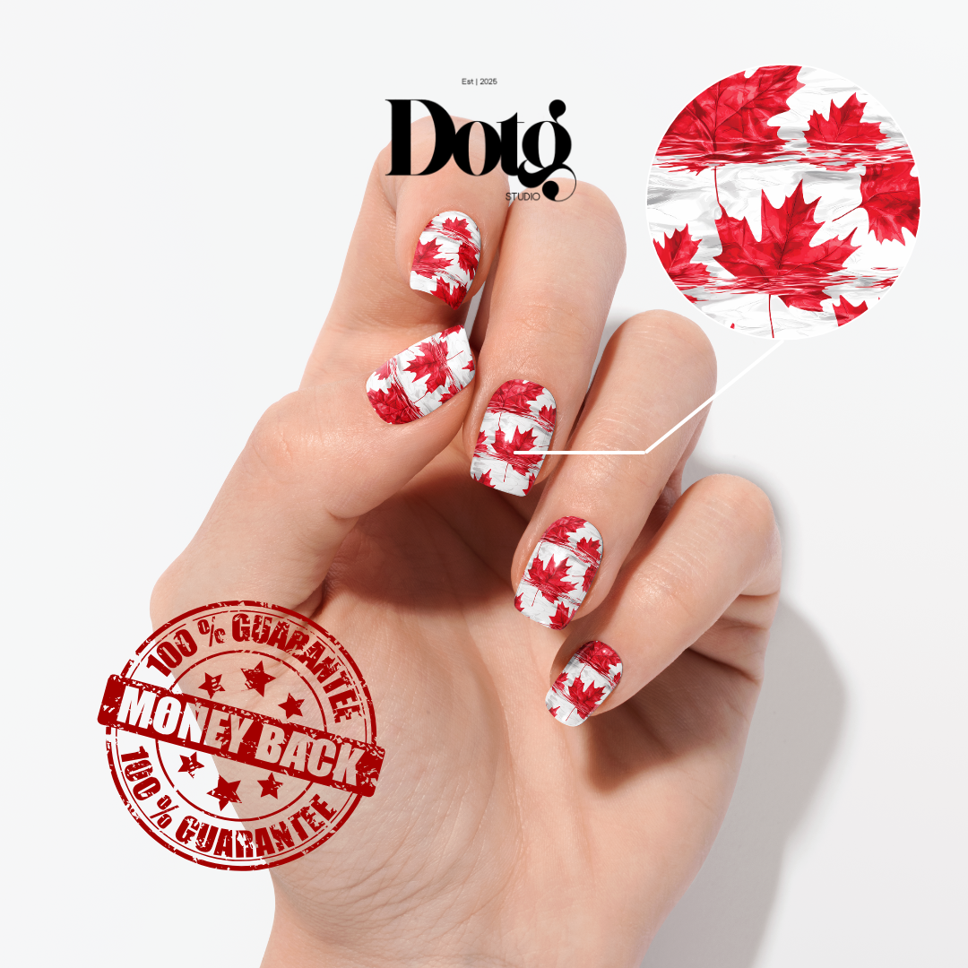 I Am Canadian Nail Wrap DIY Patriotic Manicure & Pedicure Stickers Fall Nails Decals