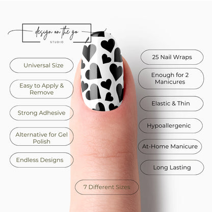 Heart Shape Nail Wraps