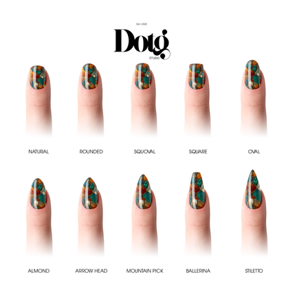 Mosaic Nail Polish Wraps DIY Manicure & Pedicure Stickers Nail Decal Strips